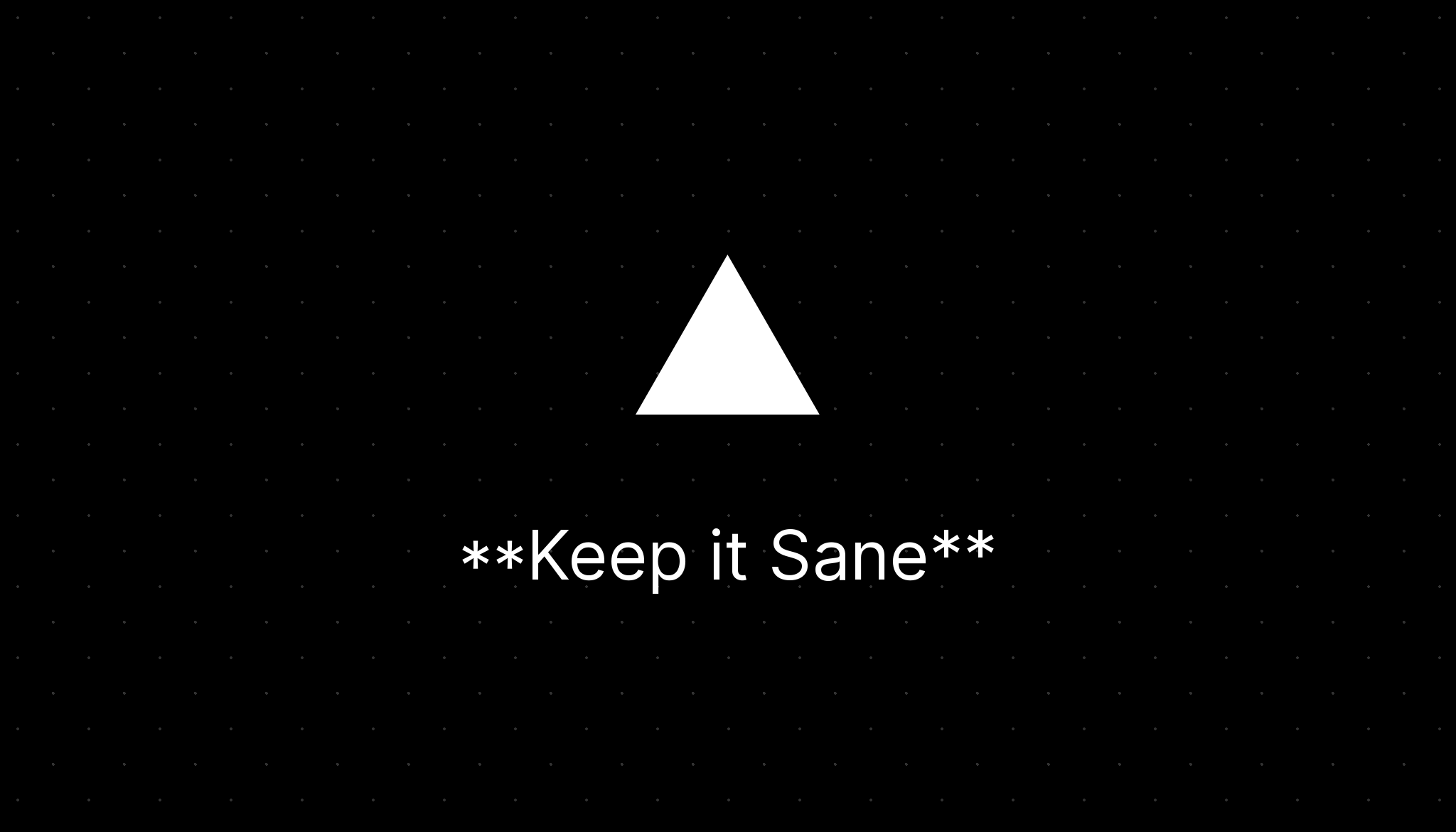 Cover Image for Keep It Sane
