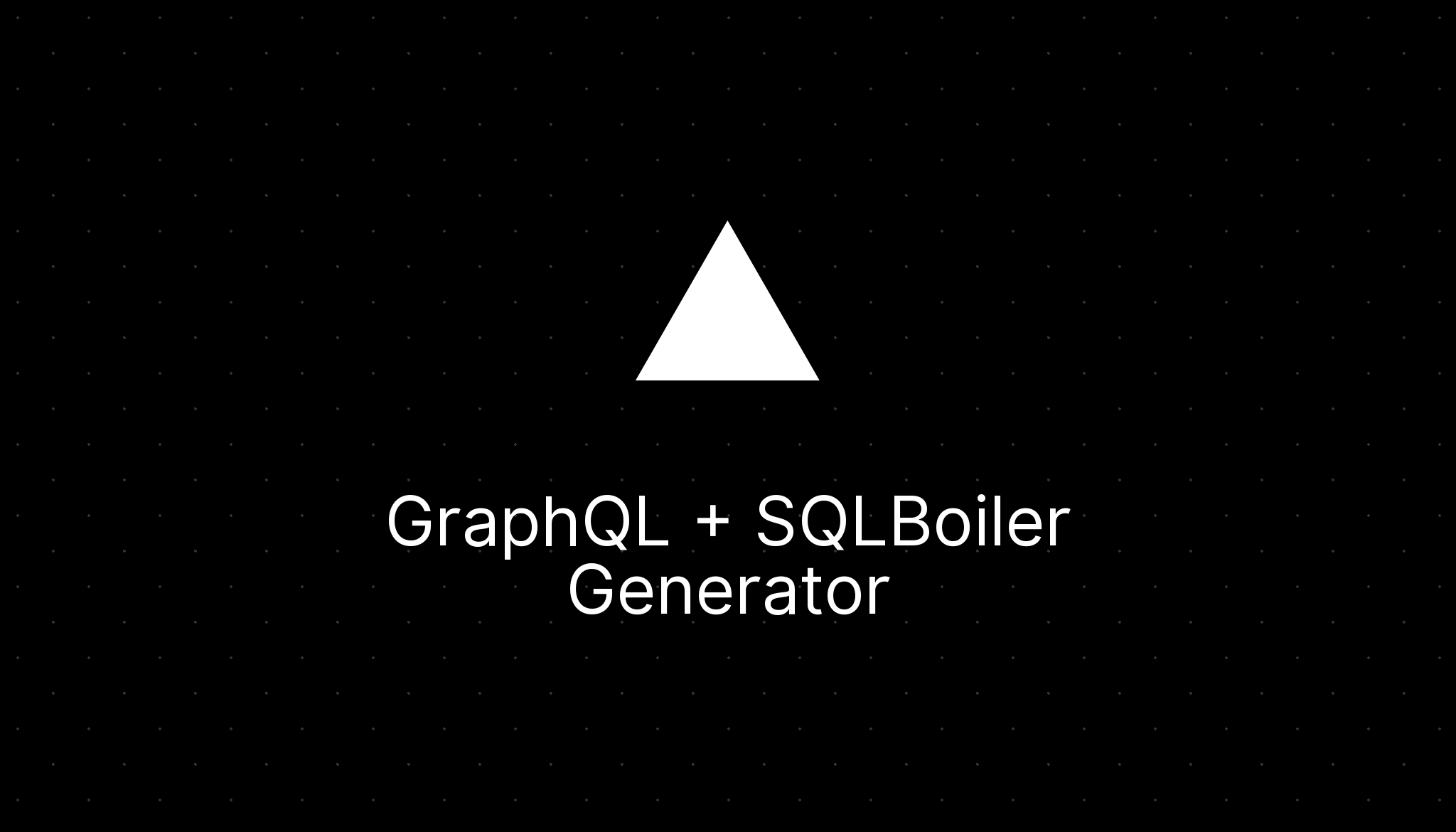 Cover Image for GraphQL + SQLBoiler Generator
