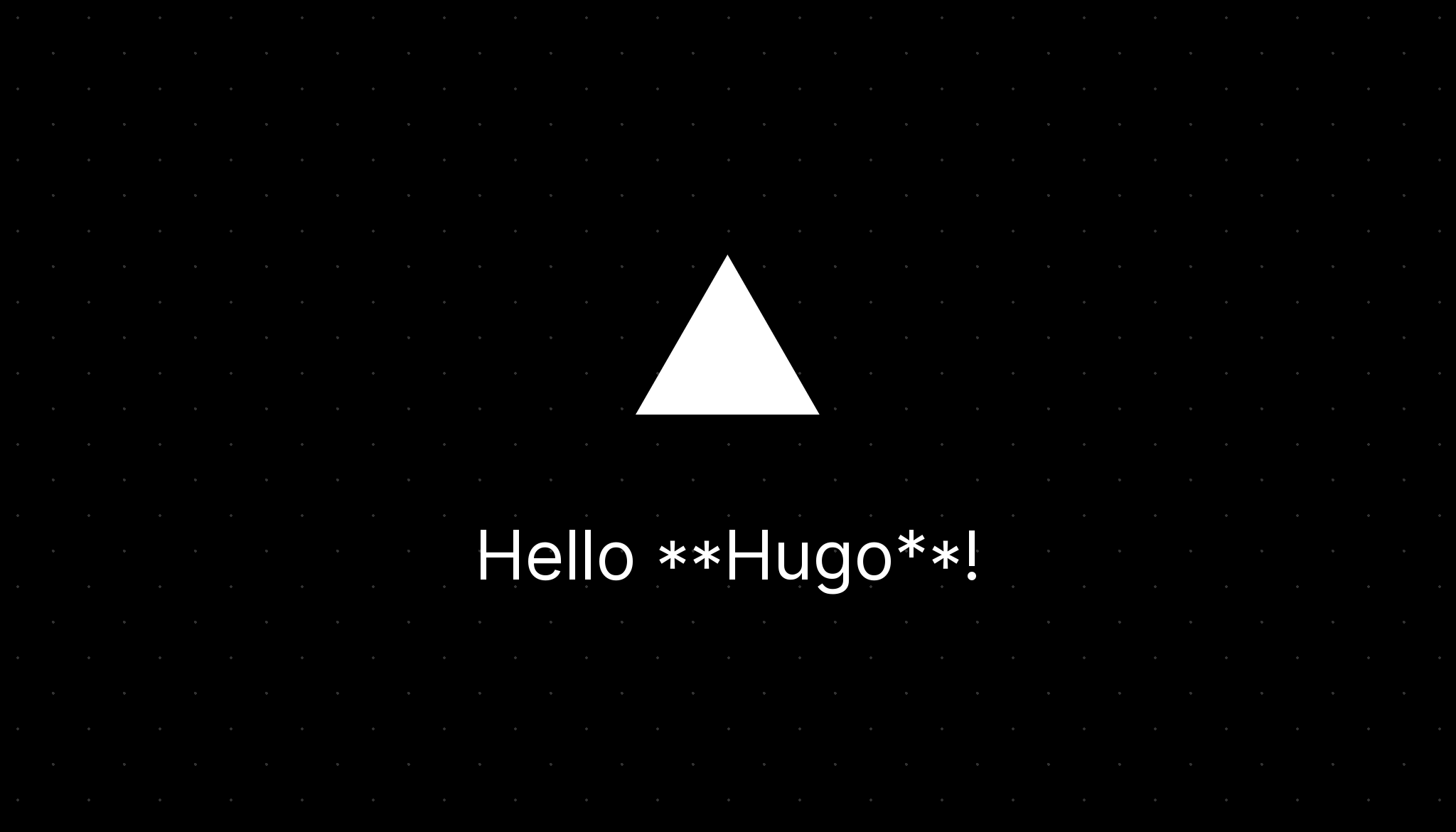 Cover Image for Hello Hugo!